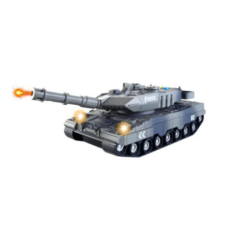 Plastový tank tm. zelený se světelnými a zvukovými efekty 30cm