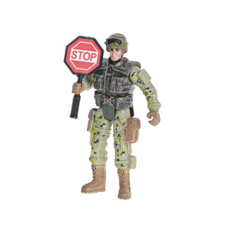 Voják, kloubová figurka s doplňky 10cm, v krabičce