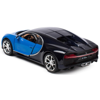 Welly Bugatti Chiron modrá 1:24