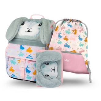 BAAGL Aktovkový set Zippy Bunny - aktovka, penál, sáček