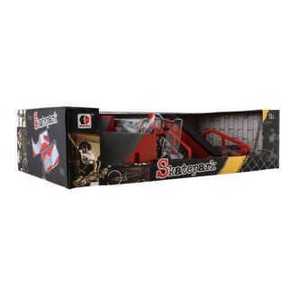 Prstový skatepark, rampy, kolo, skateboard, 44x12x25 cm