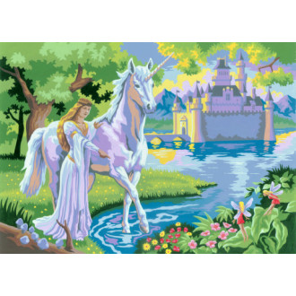 Royal Langnickel malování podle čísel - Pohádkový zámek 40x30cm