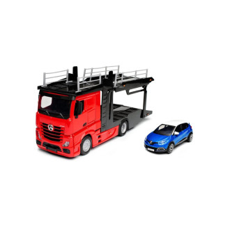 Bburago Mercedes Benz Actros autotransport a Renault Captur 1:43