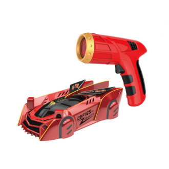 Antigravitační auto s laserem, červené, 15cm