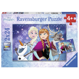 Ravensburger Puzzle Disney Ledové království 2x24 dílků