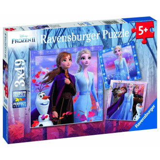 Ravensburger Puzzle Ledové království 2, 3x49 dílků