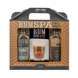 Sada kosmetiky Rum Spa, gel 100 ml, mýdlo 70 g a lázeň 100 ml