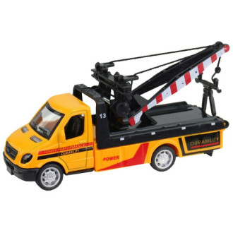 City Collection Auto odtahovka, pull back, oranžová, 10,5 cm