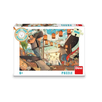 Dino Puzzle Najdi 10 předmětů, Přístav 300 XL dílků