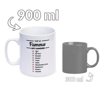 Gigantický Hrnek pro Leváky 800 ml.