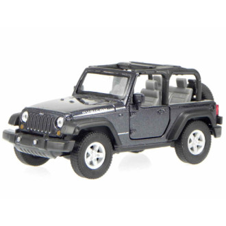 Welly Jeep Wrangler Rubicon convertible, Modrý 1:34-39
