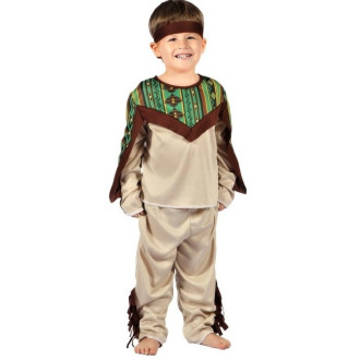 Dětský kostým na karneval Indián, 92-104 cm