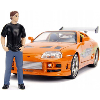 Rychle a zběsile auto 1995 Toyota Supra a figurka Brian O’Conner 1:24