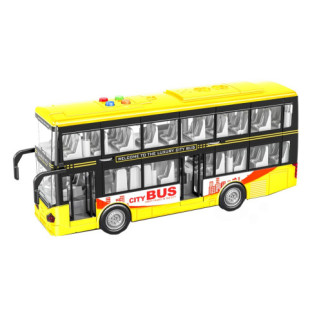 Alltoys Patrový autobus žlutý na setrvačník se světlem a zvukem, plast, 28cm