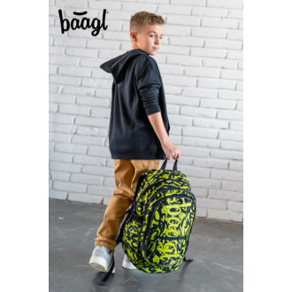 BAAGL Školní batoh Core Lime