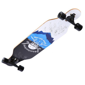 Longboard NILS Extreme Wood Skull, 104x24 cm