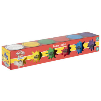 Play-Doh Temperové barvy v kelímku 6x45ml