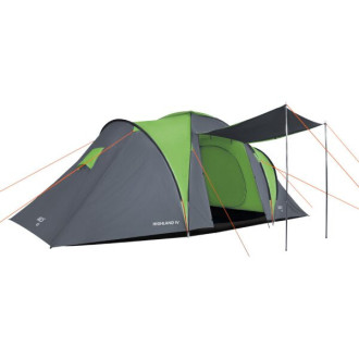 NILS Camp NC6431 Highland IV Rodinný stan, 4 osoby, zeleno-šedý