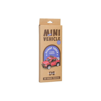 Wiky Dřevěné 3D puzzle Pickup 13 cm