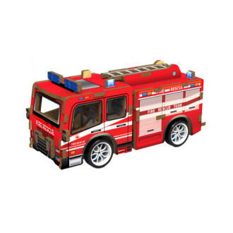 Wiky Dřevěné 3D puzzle Hasičské auto 13 cm