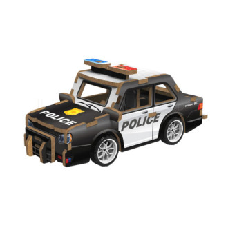 Wiky Dřevěné 3D puzzle Policejní auto 13 cm
