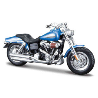 Maisto Harley Davidson FXDFSE CVO Fat Bob (2009), blister box, Modrý 1:18