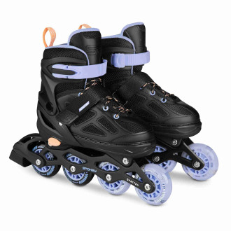 Spokey QUATTRO 4IN1 Brusle černo-fialové, vel. 30-33