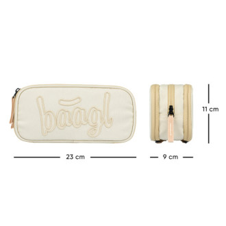 BAAGL 3 SET Coolmate Beige: batoh, penál, sáček