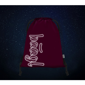 BAAGL 3 SET Coolmate Ruby: batoh, penál, sáček