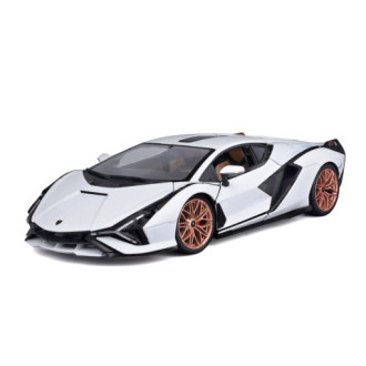 Bburago Lamborghini Sián FKP 37 White/Black 1:18