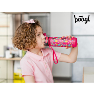 BAAGL Tritanová láhev na pití Plameňáci, 500 ml