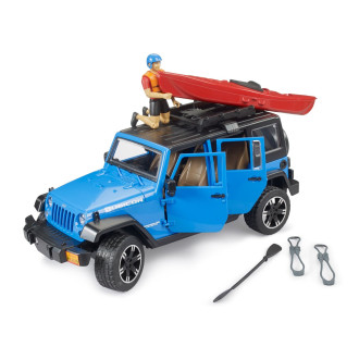 Bruder 2529 Jeep Wrangler Rubicon Unlimited s kajakem a kajakářem