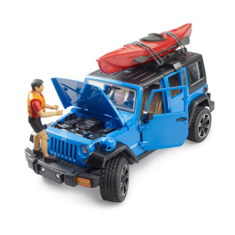 Bruder 2529 Jeep Wrangler Rubicon Unlimited s kajakem a kajakářem