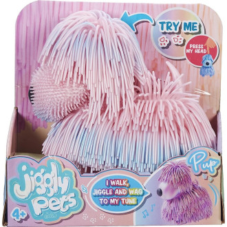 Jiggly perleťový pejsek růžový 16cm