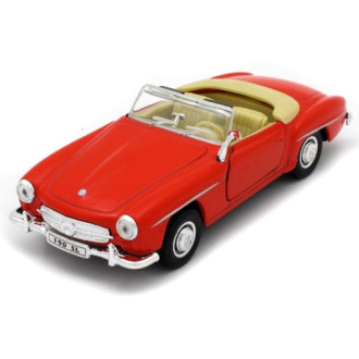 Welly Mercedes Benz 190 SL 55 convertible, červený, 1:34-39