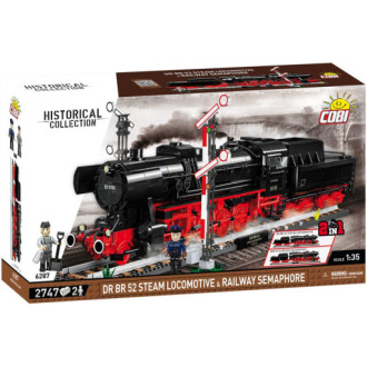 Cobi 6287 Class 52 parní lokomotiva a návěstidlo, 1:35, 2747 kostek