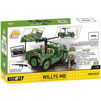 Cobi 2296 WW Willys MB D-DAY, 1:35, 132 kostek