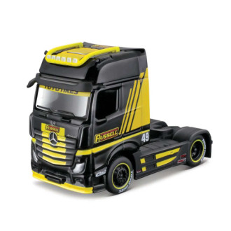 Maisto Custom Rigs, Mercedes-Benz Actros 1851, černo-žlutá, 1:64