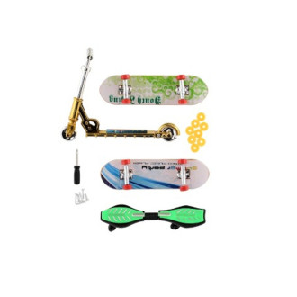 Sada prstový šroubovací skateboard, kolobězka, waveboart, 16x30cm