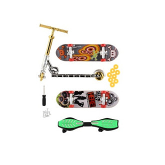 Sada prstový šroubovací skateboard, kolobězka, waveboart, 16x30cm