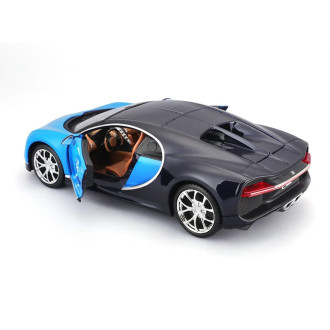 Maisto Kit Bugatti Chiron, Modrá 1:24