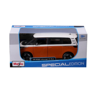 Maisto 2023 Volkswagen ID.Buzz, bílá, metal oranžová, 1:24