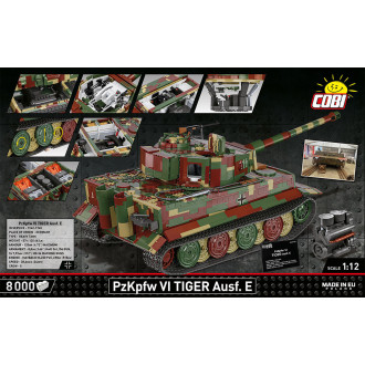 Německý tank PzKpfw VI TIGER Ausf. E COBI 2807 - Executive Edition WWII 1:12