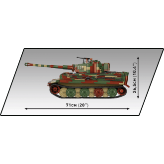Německý tank PzKpfw VI TIGER Ausf. E COBI 2807 - Executive Edition WWII 1:12