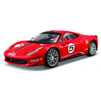 Bburago Ferrari Racing 458 Challenge červená 1:24