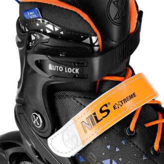 Kolečkové brusle NILS Extreme NH18190A 2v1 Brave modré vel.M (34-38)