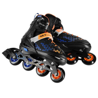 Kolečkové brusle NILS Extreme NH18190A 2v1 Brave modré vel.M (34-38)