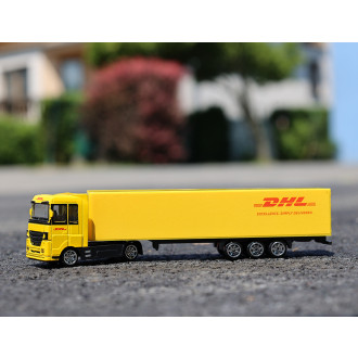 Kamion s logem přepravní společnosti DHL 1:87