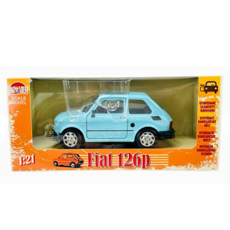 Welly Fiat 126 Světle modrý 1:21