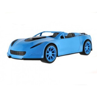 Auto kabriolet tm. modré na volný chod, 38cm